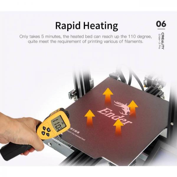 Impresora 3d creality rápida y de alta precisión con calentamiento rápido y a alta temperatura