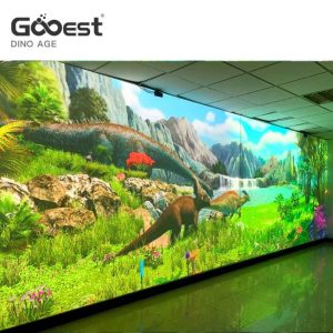 pintura digital interactiva innovadora con dinosaurios realistas