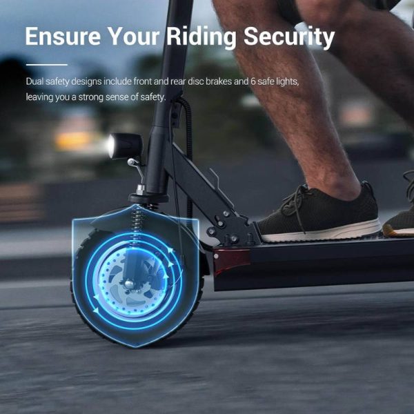 scooter eléctrico plegable para una conducción segura