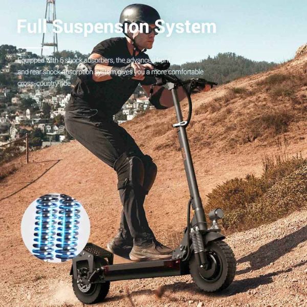scooter eléctrico plegable con fuerte sistema de absorción