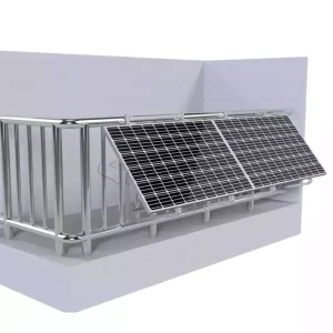 sistema de balcón solar que se instala fácilmente con soportes