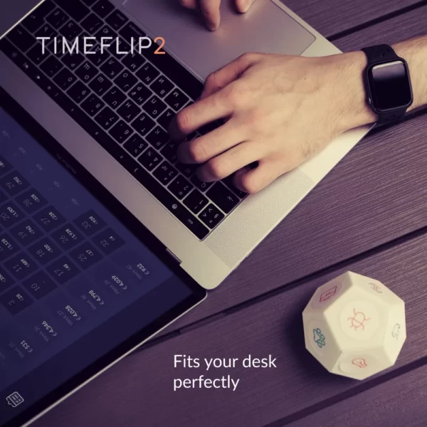 timeflip2 rastreador de tiempo inteligente interactivo que se lleva a todas partes