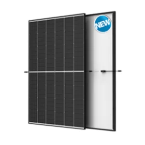 marco negro del módulo solar de alta eficiencia