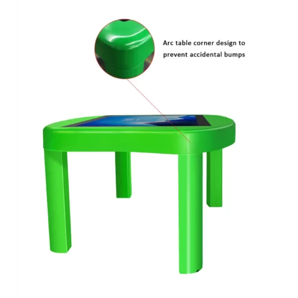 mesa interactiva con estructura robusta