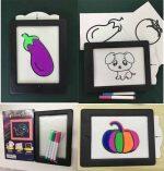 Tablero de Diseño Mágico Brillante con Marcadores de Neón - Imagen 15