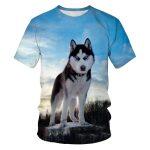 Camiseta Casual Estampada en 3D (Animales)