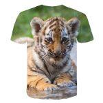 Camiseta Casual Estampada en 3D (Animales) - Imagen 9