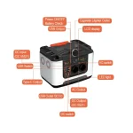 Estación de Energía Portátil con Batería de Litio (500W-1000W) - Imagen 4