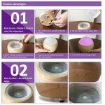 Dispensador de Aceite Esencial  y Humidificador Ultrasón de Bambú y Vidrio - Imagen 4