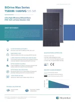 Beyondsun Panel Solar 540 Watt TSBHM540-144HVG Bifacial - Imagen 2
