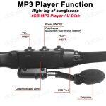 Smart Bluetooth Gafas de sol inalámbricas y reproductor de mp3 - Imagen 9