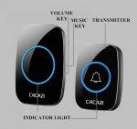 CACAZI Campana Inalámbrica Inteligente con una Distancia de Recepción de 300 Metros - Imagen 4