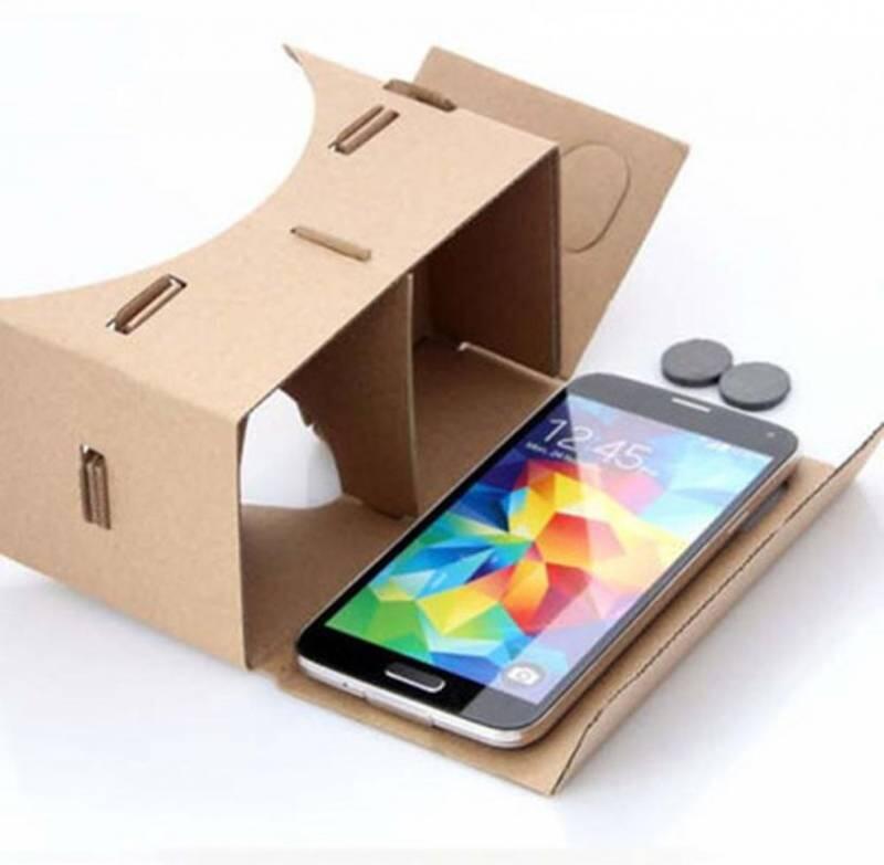 CARDBOX-GLASSES2_800x783 Google Cardboard Gafas de realidad virtual para teléfonos inteligentes 4.0"-6.0" - Imagen 1