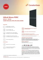 Canadian Solar Pannello Solare 550 Watt Cornice Nera HiKu6 Mono - Imagen 2