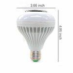 Dengyao 12W RGB Lámpara de Música Inteligente con control remoto de 24 teclas - Imagen 3