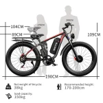 DUOTTS S26 Bicicleta Eléctrica Todo Terreno con Motores Duales - Imagen 8
