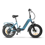 DYU FF500 Bicicleta Eléctrica Plegable con Neumático Gordo