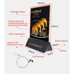 Porta Menú Vertical con Luz LED y Estación de Energía - Imagen 3