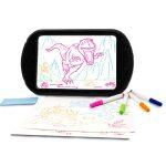 Dinosaurio - Tableta de Diseño Brillante con Marcadores de Neón