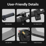 ELEGLIDE Coozy Scooter Eléctrico Plegable con Pantalla Digital LED (350W) - Imagen 9