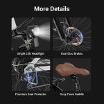 Eleglide T1 STEP-THRU Bicicleta Eléctrica  con Sistema de Transmisión de 7 Velocidades - Imagen 11