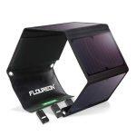 Floureon Panel Solar Plegable con 3 Puertos USB