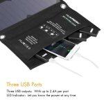 Floureon Panel Solar Plegable con 3 Puertos USB - Imagen 6