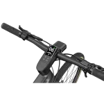 Handlebars with large waterproof LCD display.