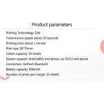 HUAWEI Mini Impresora Bluetooth Coloreado Portátil para Smartphones - Imagen 9