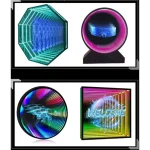 Pantalla de Espejo Infinito con Ventilador Holográfico 3D - Imagen 8