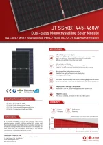 Jetion Panel Solar 455 Watt JT455SSh(B) Bifacial - Imagen 2