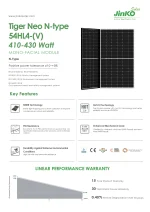 Jinko Solar Panel solar 425 Watt JKM425N-54HL4-V N-type Marco Negro - Imagen 3