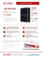Jolywood Solar Panel solar JW-HD120N-385 Watt N-type Marco Negro Bifacial - Imagen 3