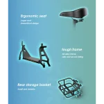 KuKirin C1 Scooter Eléctrico Plegable con Neumático Gordo - Imagen 10