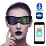 Gafas LED Mágicas para Fiestas con Bluetooth y Control de Aplicaciones