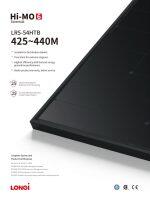 Longi Panel solar 430 Watt 430HTH Marco Negro - Imagen 3