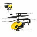 QS QS5010 Mini RC Helicóptero Drone con 3.5 Canales y Giroscopio Incorporado
