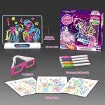 Tablero de Diseño Mágico Brillante con Marcadores de Neón - Imagen 21