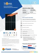 Risen Panel Solar RSM130-8-440M 440 Watt Marco Negro - Imagen 2