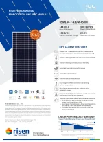 Risen Panel Solar 450 Watt RSM144-7-450M Monocristalino - Imagen 3