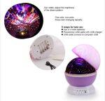 Estrellas y Luna - Proyector de Noche Giratorio - Imagen 6