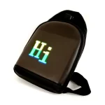 Mochila de Cuero con Pantalla LED