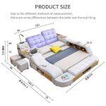 Cama de Masaje Multifuncional Inteligente con Altavoces Bluetooth y Escritorio - Imagen 9