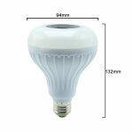 Thrisdar 12W RGB Lámpara de Música Inteligente con control remoto de 24 teclas - Imagen 5