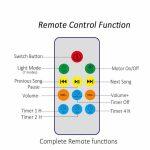 Luz de Noche de Proyección de Ola Oceánica con Reproductor de Música - Imagen 8