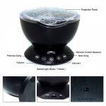 Luz de Noche de Proyección de Ola Oceánica con Reproductor de Música - Imagen 7