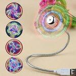 Mini flexible USB LED Ventilador para Computadora Portátil y Fija - Imagen 2