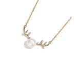 UV Collar Cadena con Perla y Cambio de Color