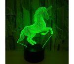 Unicornio - Lampada olografica con illuminazione ottica 3D - Imagen 3