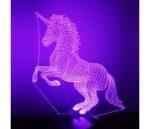 Unicornio - Lampada olografica con illuminazione ottica 3D - Imagen 2